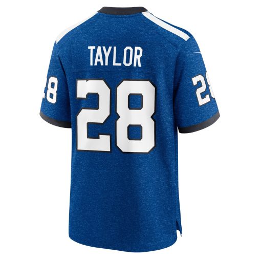 Jonathan Taylor Indianapolis Colts Nike Indiana Nights Alternate Game Jersey – Royal - Image 3