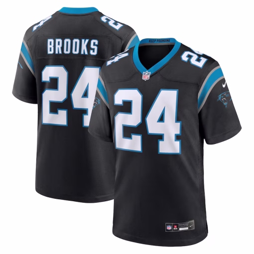 Jonathon Brooks Carolina Panthers Nike Game Jersey – Black