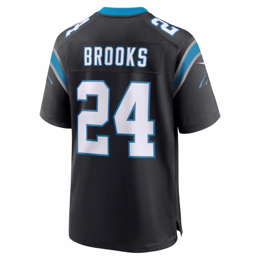 Jonathon Brooks Carolina Panthers Nike Game Jersey – Black - Image 3