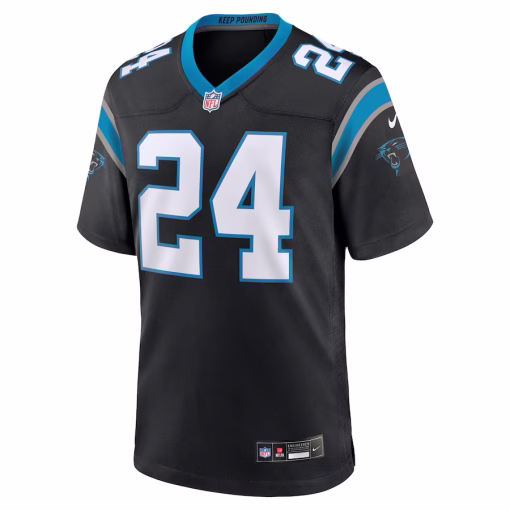 Jonathon Brooks Carolina Panthers Nike Game Jersey – Black - Image 2
