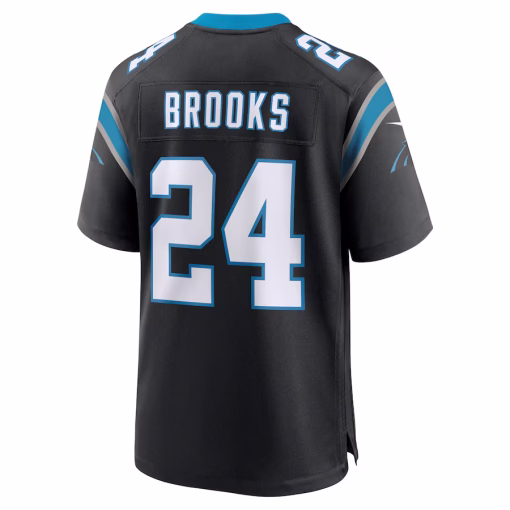 Jonathon Brooks Carolina Panthers Nike Game Jersey – Black - Image 3