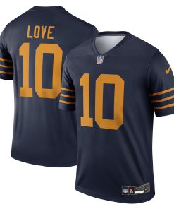 Jordan Love Green Bay Packers Nike The 1923 Classic Legend Player Dri-FIT Top – Navy