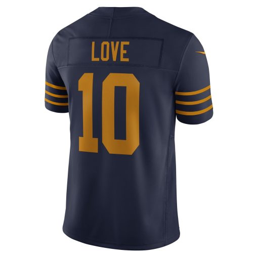 Jordan Love Green Bay Packers Nike The 1923 Classic Vapor F.U.S.E. Limited Jersey – Navy - Image 3