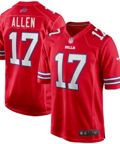 Josh Allen Buffalo Bills Nike Alternate Game Player Jersey – Red