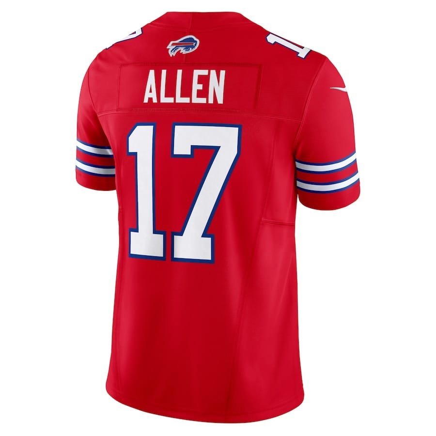 Josh Allen Buffalo Bills Nike Vapor F.U.S.E. Limited Jersey – Red - Image 3