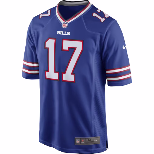 Josh Allen Buffalo Bills Nike Team Game Player Jersey – Royal - Image 2