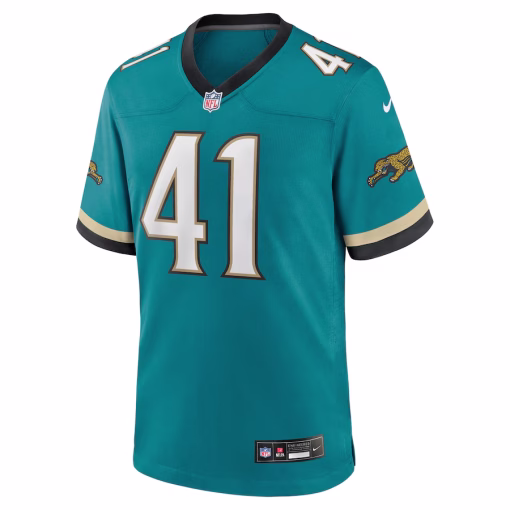 Josh Hines-Allen Jacksonville Jaguars Nike Prowler Throwback Player Game Jersey – Teal - Image 2