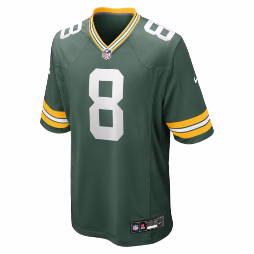Men’s Green Bay Packers Josh Jacobs Nike Green Team Game Jersey - Image 2