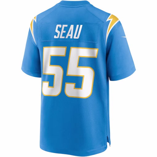 Junior Seau Los Angeles Chargers Nike Game Retired Player Jersey – Powder Blue - Image 3