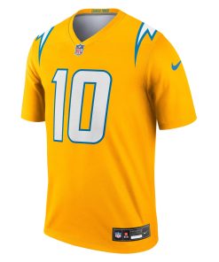 Alternative view of Justin Herbert Los Angeles Chargers Nike Alternate Charger Power Legend Player Performance Top – Gold