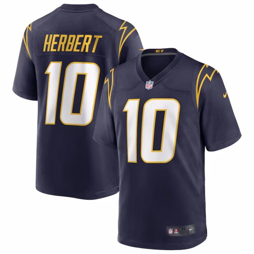 Justin Herbert Los Angeles Chargers Nike Alternate Game Jersey – Navy