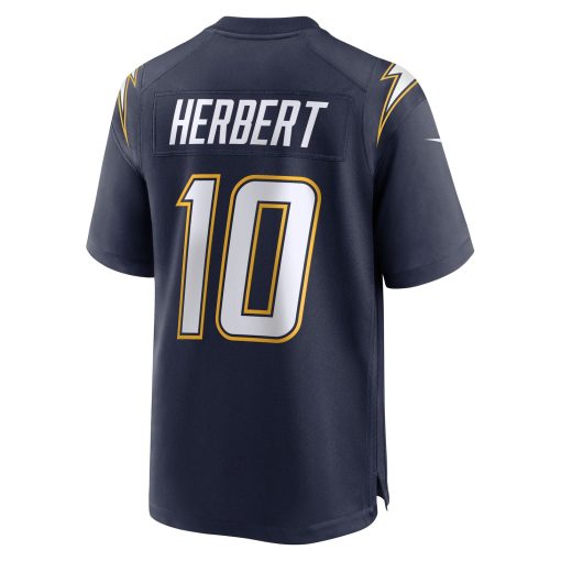 Justin Herbert Los Angeles Chargers Nike Alternate Super Chargers Game Player Jersey – Navy - Image 3