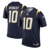 Justin Herbert Los Angeles Chargers Nike Alternate Super Chargers Legend Player Performance Top – Navy