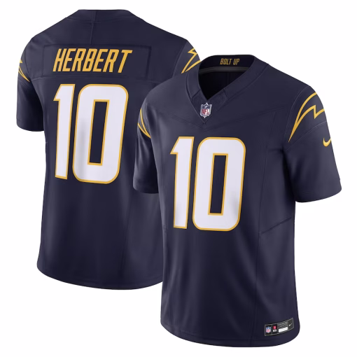 Justin Herbert Los Angeles Chargers Nike Vapor F.U.S.E. Limited Jersey – Navy