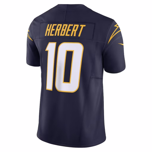 Justin Herbert Los Angeles Chargers Nike Vapor F.U.S.E. Limited Jersey – Navy - Image 3