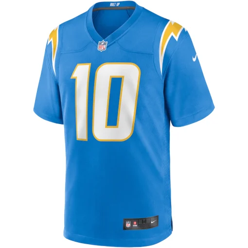 Justin Herbert Los Angeles Chargers Nike Player Game Jersey – Powder Blue - Image 2