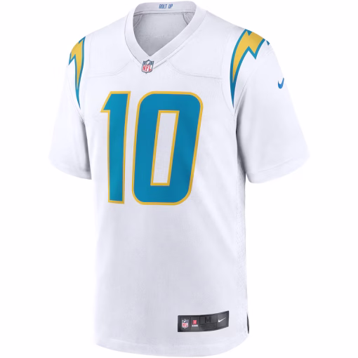 Justin Herbert Los Angeles Chargers Nike Game Jersey – White - Image 2