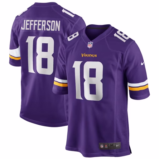 Justin Jefferson Minnesota Vikings Nike Player Game Jersey – Purple