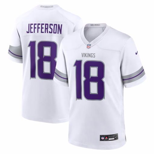Justin Jefferson Minnesota Vikings Nike Alternate Game Player Jersey – White