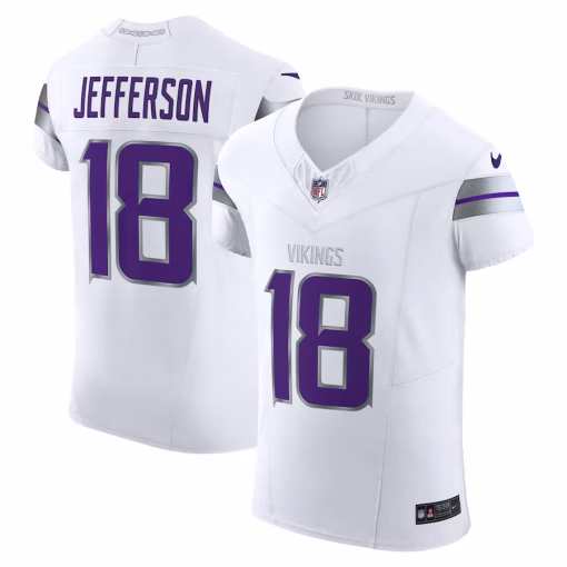Justin Jefferson Minnesota Vikings Nike Alternate Vapor F.U.S.E. Elite Player Jersey – White