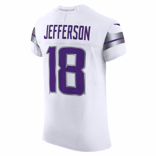 Justin Jefferson Minnesota Vikings Nike Alternate Vapor F.U.S.E. Elite Player Jersey – White - Image 3