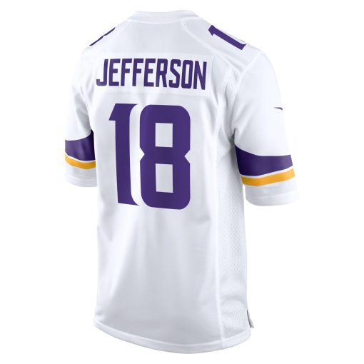 Justin Jefferson Minnesota Vikings Nike Game Player Jersey – White - Image 3
