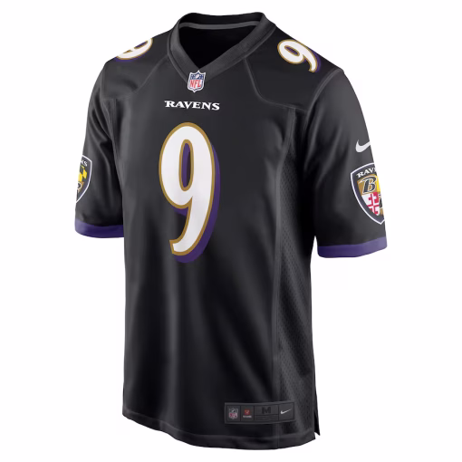Justin Tucker Baltimore Ravens Nike Player Game Jersey – Black - Image 2
