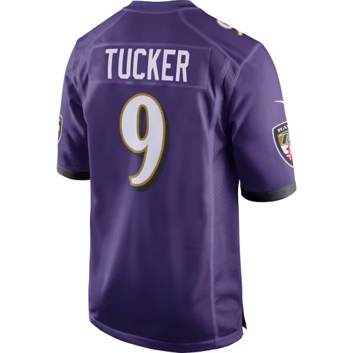 Justin Tucker Baltimore Ravens Nike Game Jersey – Purple - Image 3