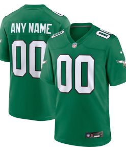 Philadelphia Eagles Nike Alternate Custom Game Jersey – Kelly Green