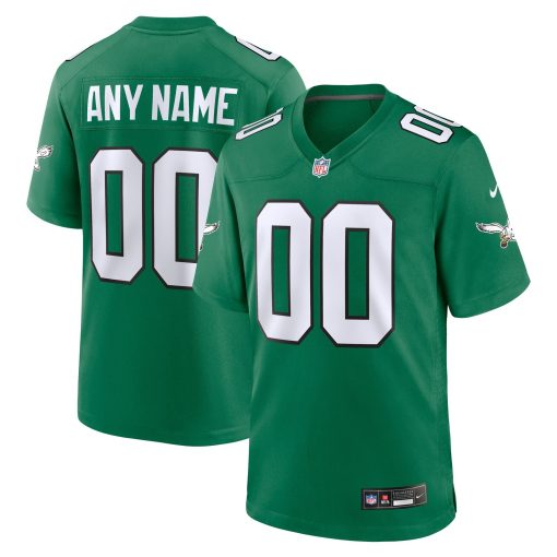 Philadelphia Eagles Nike Alternate Custom Game Jersey – Kelly Green