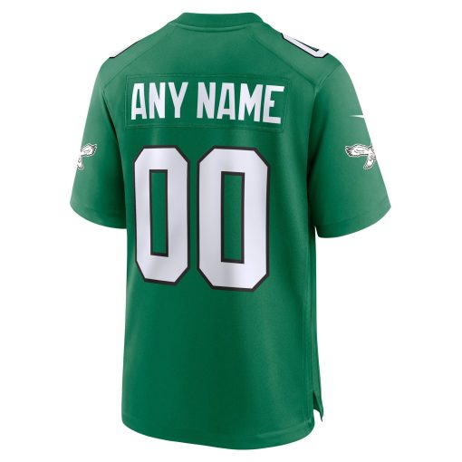 Philadelphia Eagles Nike Alternate Custom Game Jersey – Kelly Green - Image 3