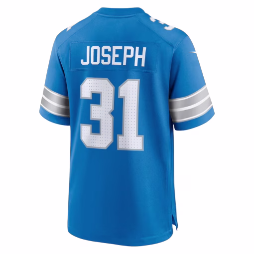 Kerby Joseph Detroit Lions Nike Team Game Jersey – Blue - Image 3