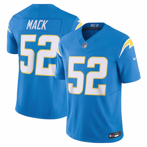Khalil Mack Los Angeles Chargers Nike Vapor F.U.S.E. Limited Jersey – Powder Blue