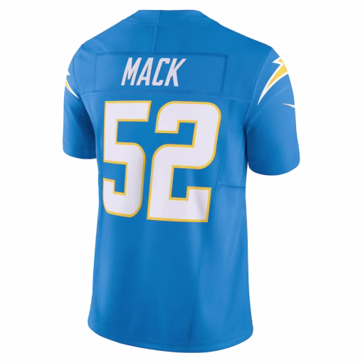 Khalil Mack Los Angeles Chargers Nike Vapor F.U.S.E. Limited Jersey – Powder Blue - Image 3
