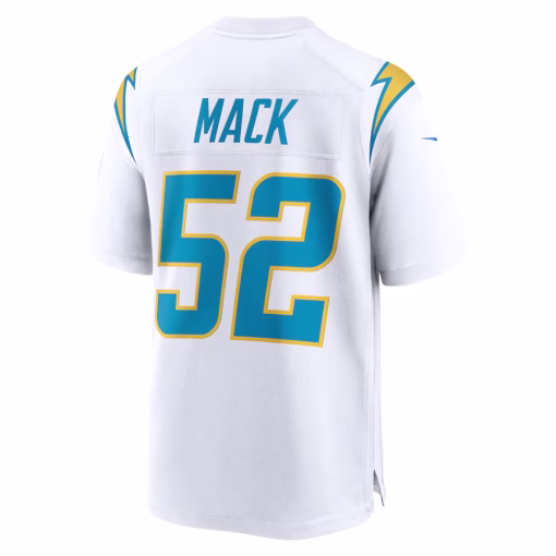 Khalil Mack Los Angeles Chargers Nike Game Jersey – White - Image 3