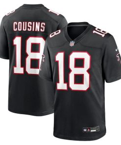 Kirk Cousins Atlanta Falcons Nike Alternate Game Player Jersey – Black