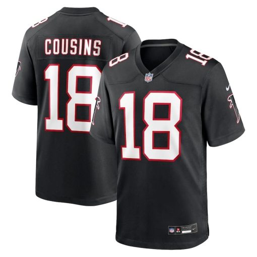 Kirk Cousins Atlanta Falcons Nike Alternate Game Player Jersey – Black
