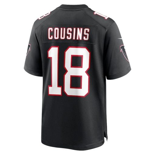 Kirk Cousins Atlanta Falcons Nike Alternate Game Player Jersey – Black - Image 3