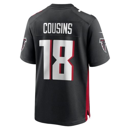 Kirk Cousins Atlanta Falcons Nike Game Player Jersey – Black - Image 3