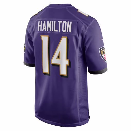 Kyle Hamilton Baltimore Ravens Nike Player Game Jersey – Purple - Image 3