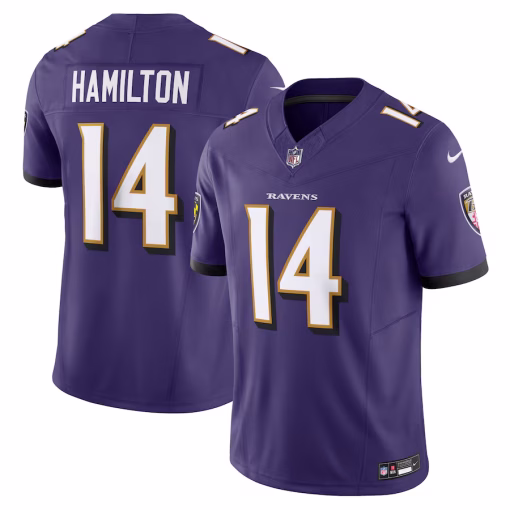Kyle Hamilton Baltimore Ravens Nike Vapor F.U.S.E. Limited Jersey – Purple