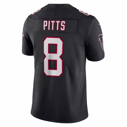 Kyle Pitts Atlanta Falcons Nike Alternate Vapor Limited Jersey – Black - Image 3