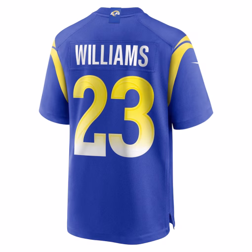Kyren Williams Los Angeles Rams Nike Game Player Jersey – Royal - Image 3