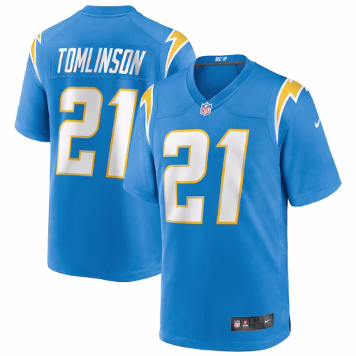 LaDainian Tomlinson Los Angeles Chargers Nike Game Retired Player Jersey – Powder Blue