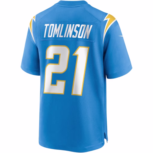 LaDainian Tomlinson Los Angeles Chargers Nike Game Retired Player Jersey – Powder Blue - Image 3