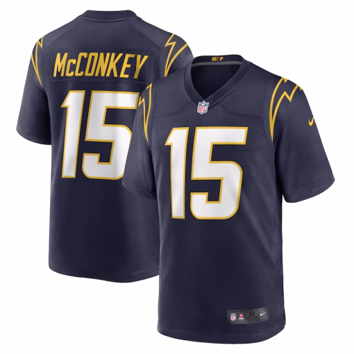 Ladd McConkey Los Angeles Chargers Nike Alternate Game Jersey – Navy
