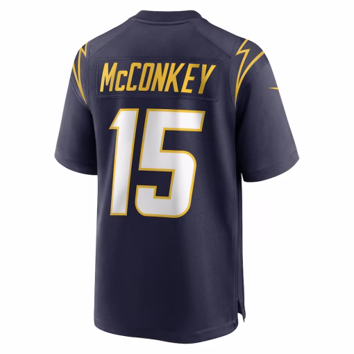 Ladd McConkey Los Angeles Chargers Nike Alternate Game Jersey – Navy - Image 3
