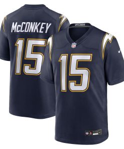 Ladd McConkey Los Angeles Chargers Nike Alternate Super Chargers Game Player Jersey – Navy