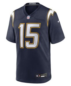 Alternative view of Ladd McConkey Los Angeles Chargers Nike Alternate Super Chargers Game Player Jersey – Navy
