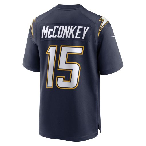 Ladd McConkey Los Angeles Chargers Nike Alternate Super Chargers Game Player Jersey – Navy - Image 3